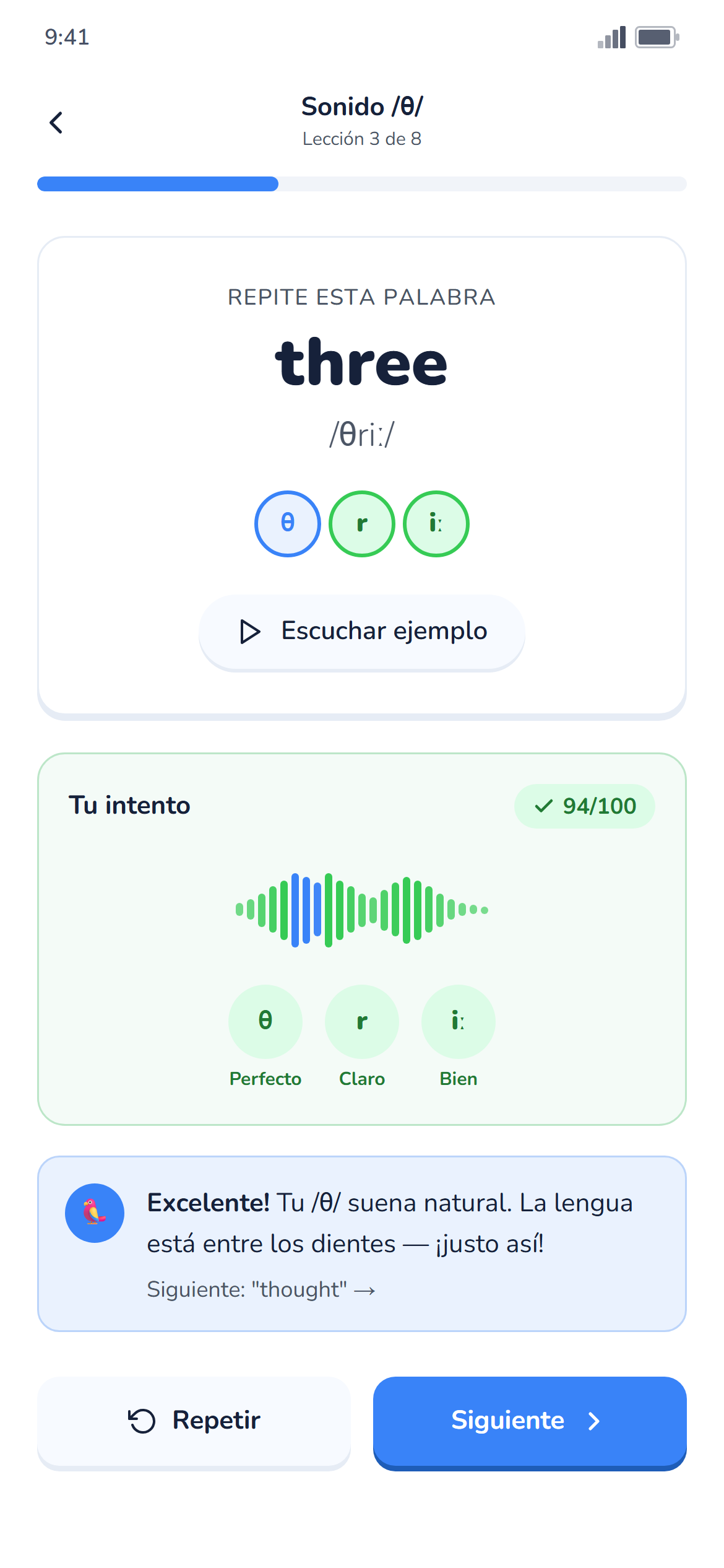 Voza - Pronunciación